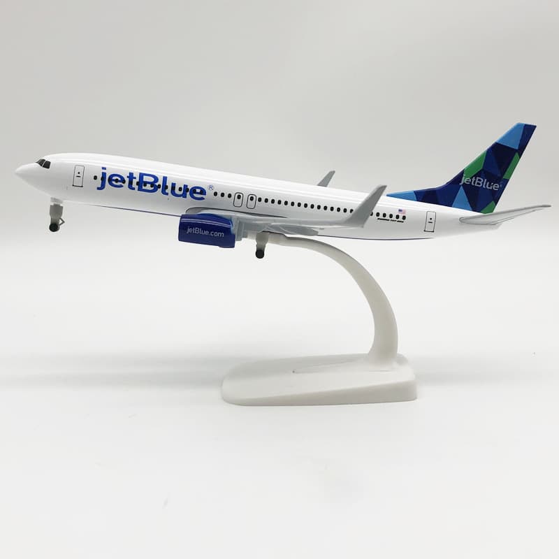 JetBlue B737 · 20 cm, fotografía verificada por tipo de peana