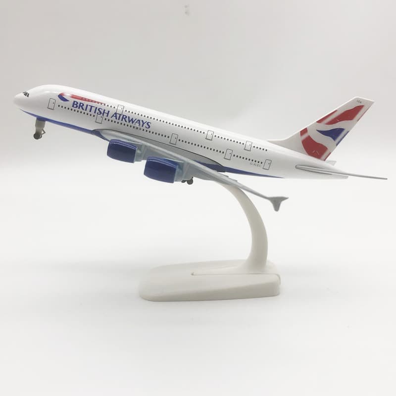 British Airways A380 · 20 cm, fotografía verificada por tipo de peana