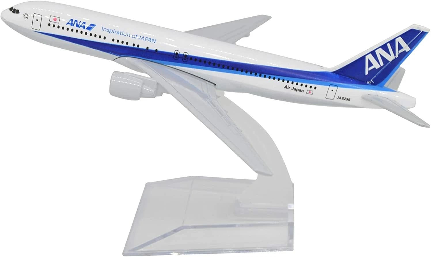 ANA B767, modelo de 16 cm con peana transparente