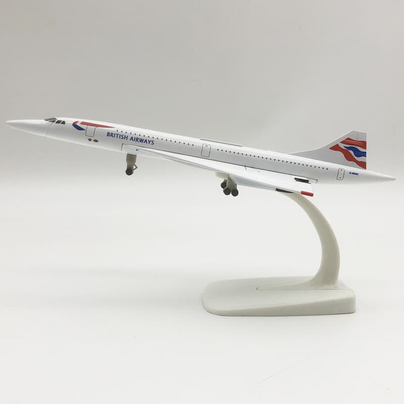 British Airways Concorde · 20 cm, fotografía verificada por tipo de peana