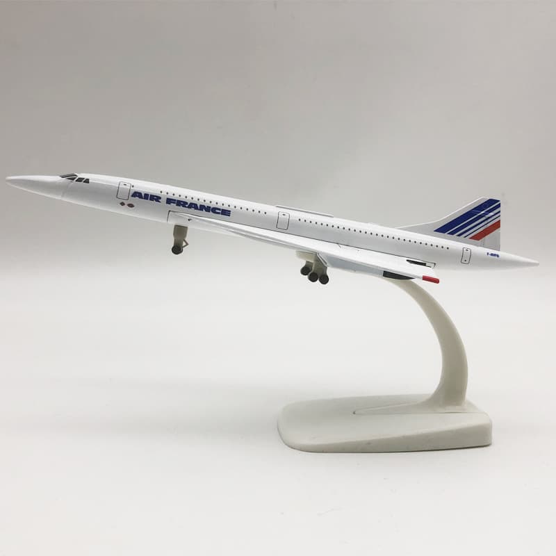 Air France Concorde · 20 cm, fotografía verificada por tipo de peana