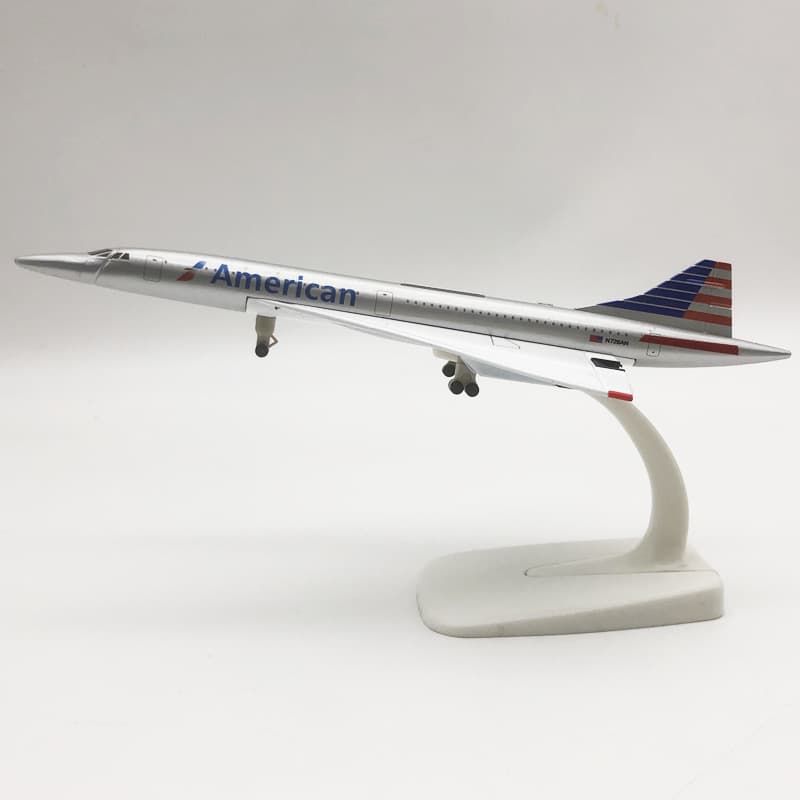 American Airlines Concorde · 20 cm, fotografía verificada por tipo de peana